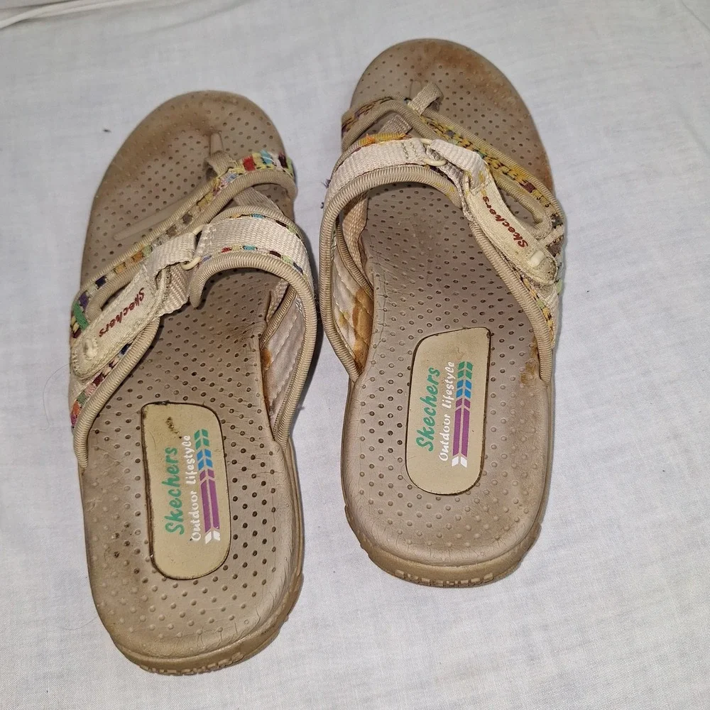 Y2K Cottagecore Boho Bohemian Skechers Dark Natural 8 Outdoor Reggae Sandals